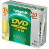 Panasonic 4.7GB DVD RAM 120 MNT W/O Crtrdge 10PK