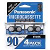 Panasonic Audio & Dictation Microcassettes, 90 Minutes (45 X 2), 4 PER Pack