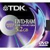 TDK Electronics TDK DVD-RAM - 5.2GB Blank DVD-RAM Disc