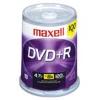 Maxell (R) DVD+R Media Spindle, 4.7GB, Pack Of 100