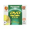 Panasonic LM-AF120U 120MIN 4.7GB 3PK DVD