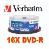 Verbatim (95058) DVD-R 4.7GB 16X 25 Pack IN Spindle