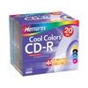 Memorex 20PK CDR Media 48X 700MB 80MIN Cool Colors W/ Slim Jewel Cases