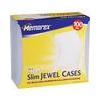 Memorex 100PK Slim CD/DVD Jewel Cases (5MM) Clear
