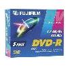 Fuji 5PK DVD-R 4.7GB 8X-W/ Slim JC