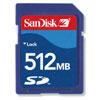 Sandisk 512 MB Secure Digital Card For Dell Axim Handhelds
