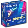 Fuji Film - 5 X DVD+RW 4.7 GB - Jewel Case - Storage Media