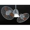 Minka Aire F602-BN/CH Minka Aire Gyro Ceiling Fan Brushed Nickel w/ Chrome accents and cages  Fan