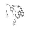 Plantronics Controller Headset W/PUSH-TO- KEY Ctrl 6 Wire NO VOL Ctrl