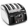 T-FAL Avante Deluxe Black/Chrome 4-Slice Toaster - #53280