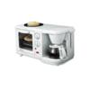 Aroma 3-in-1 Mini Toaster Oven, Griddle & Coffee Maker, White