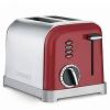 Cuisinart Classic Metal 2-Slice Toaster with Red Panels