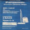 Panasonic type C vacuum bags, 3 pack.